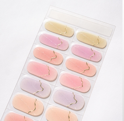 BANDES DE GEL UV - GOLDEN PASTEL