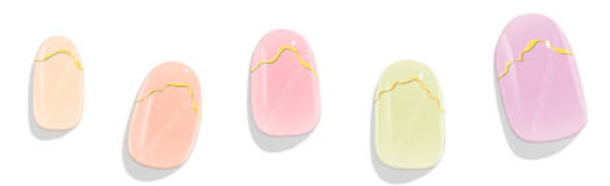 BANDES DE GEL UV - GOLDEN PASTEL